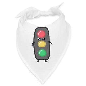 Ampel - Bandana - Weiß - Vorne