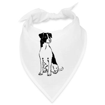 Danish-Swedish Farmdog - Bandana - Weiß - Vorne