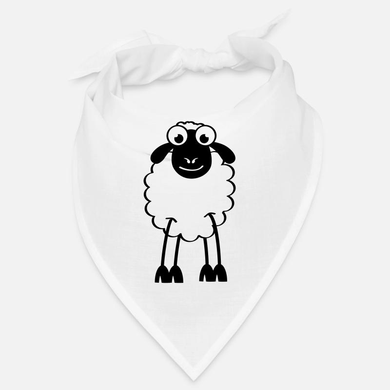 Schafe, weiße oder schwarze Schafe. Träumen oder schlafen Bandana