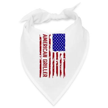 AMERIKANISCHER GRILLER - Bandana - Weiß - Vorne