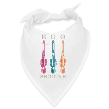 ego shooter - triple guns print by CD - Bandana - Weiß - Vorne