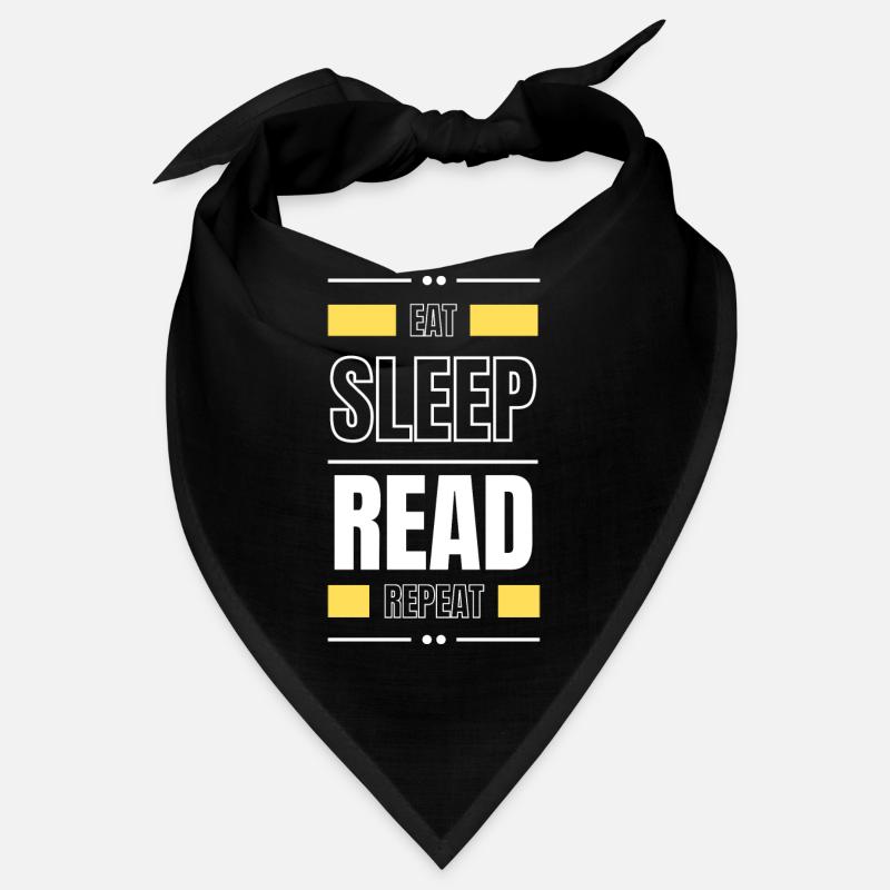 manger dormir lire répéter l’idée cadeau lire le slogan Bandana