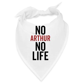 Kein Arthur Kein Leben - Bandana - Weiß - Vorne