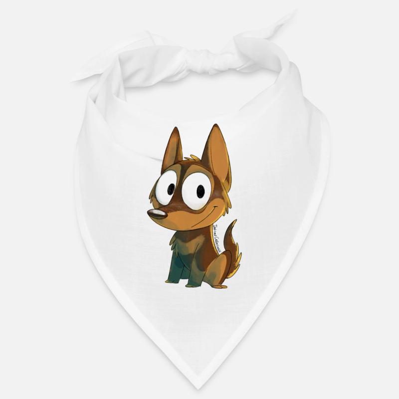 Kelpie Schokolade und Feuer Bandana