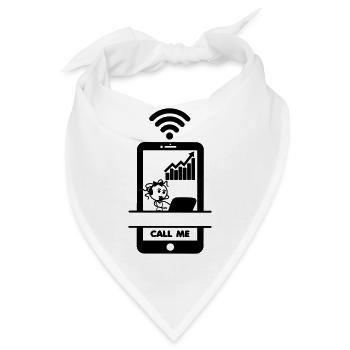 Unternehmensergebnisse steigen? Mit Stickgirl - Bandana - Weiß - Vorne