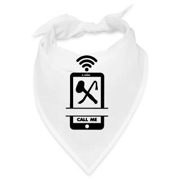 Rufen Sie mich an, rufen Sie den Abschlepper an - Bandana - Weiß - Vorne