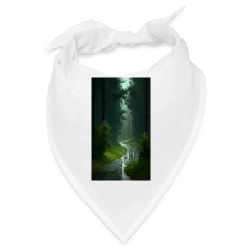 Friedlicher Wald - Bandana - Weiß - Vorne