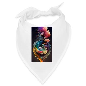 izup2u abstract wonderworld - Bandana - Weiß - Vorne