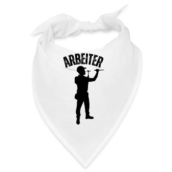 Arbeiter - Bandana - Weiß - Vorne