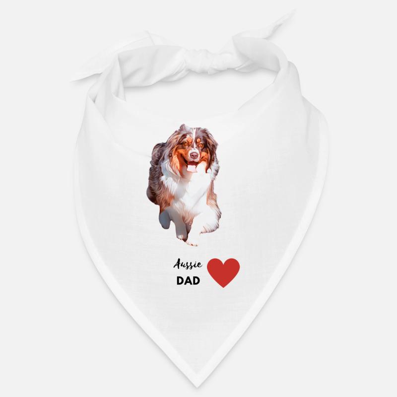 Aussie Dad - Bandana - white