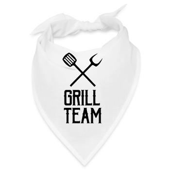 grill team - Bandana - Weiß - Vorne