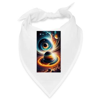 Astralplanetarer Wirbel - Bandana - Weiß - Vorne
