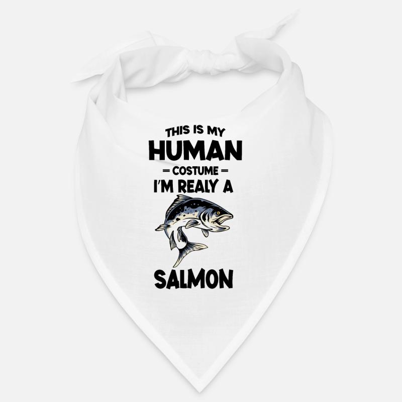 This is My Human Costume I m Really A Salmon Funny Bandana