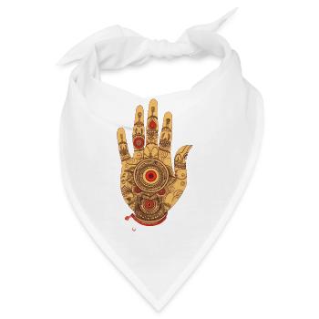 hand of fatima 3 small - Bandana - Weiß - Vorne