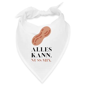 Alles kann Nuss Mix - Bandana - Weiß - Vorne