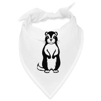 Stinktier - Bandana - Weiß - Vorne
