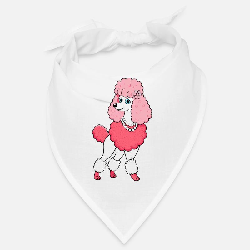 Caniche élégant se pavanant : Art numérique Bandana