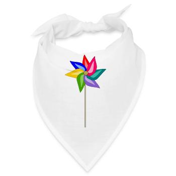 Windrad - Bandana - Weiß - Vorne