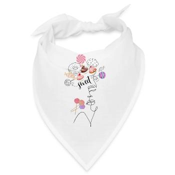 Sweet Lady Lineart Candy - Bandana - Weiß - Vorne