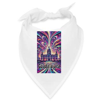 Guadalajara Mexiko Kunst Design - Bandana - Weiß - Vorne
