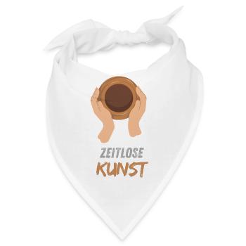 Zeitlose Kunst: Keramik, die bleibt - Bandana - Weiß - Vorne