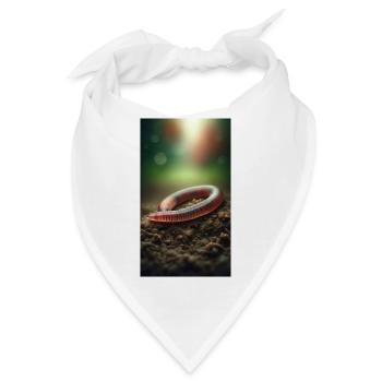 Regenwurm - Bandana - Weiß - Vorne
