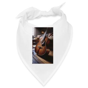 Akustische Gitarre - Bandana - Weiß - Vorne