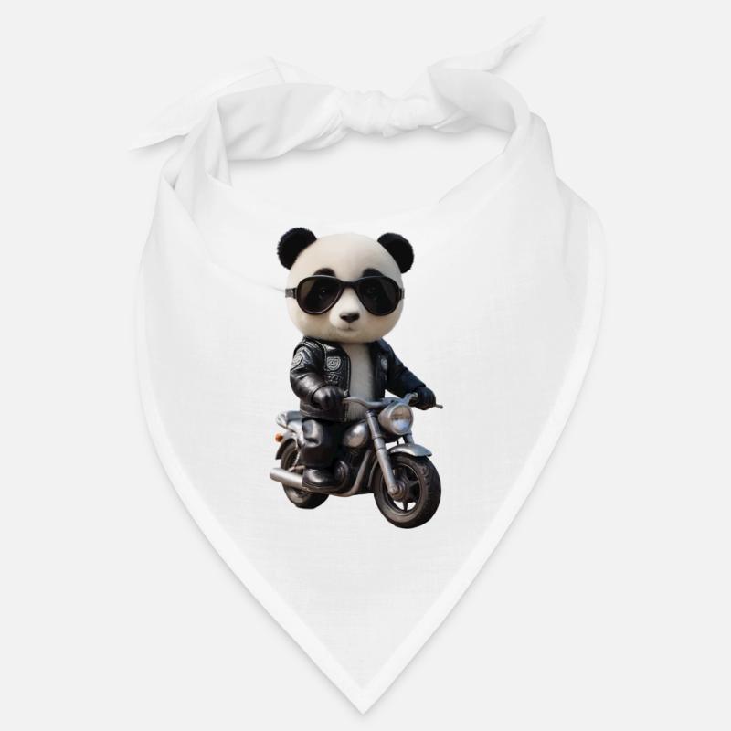 Biker Panda Bandana