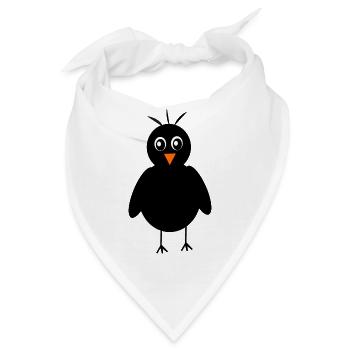 Kawaii Vogel Kawaii Chibi Kawaii Vögel - Bandana - Weiß - Vorne