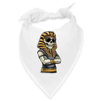 Pharao Skull - Bandana - Weiß - Vorne