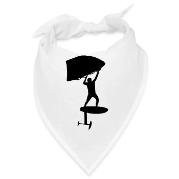 Wingfoiling label - Bandana - Weiß - Vorne