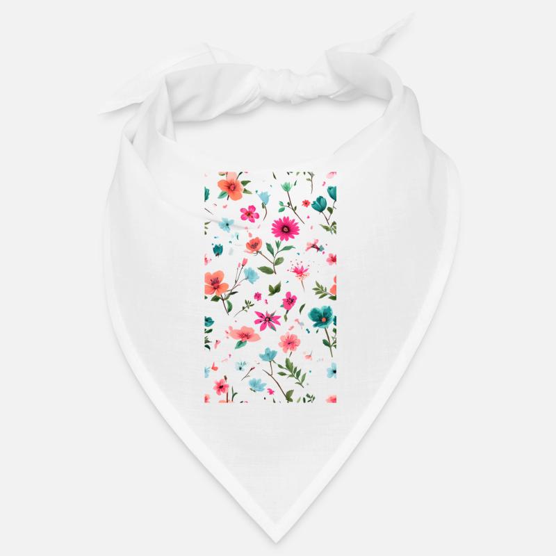 Vibrant Floral Pattern Art Bandana
