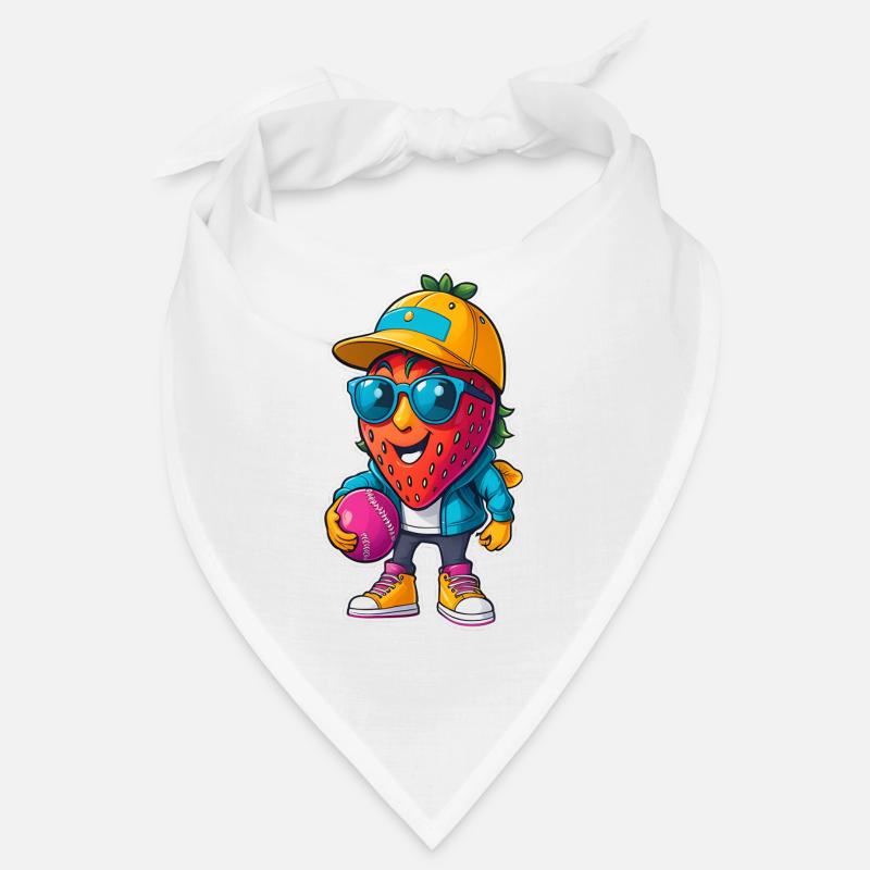 Erdbeer Baseballheld mit Sonnenbrille Bandana