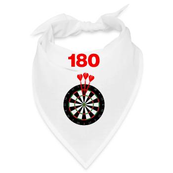 180 – Triple-20 Perfection, Onehundreteighty - Bandana - Weiß - Vorne