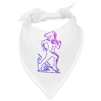 Ein Must Have für echte Rennen - Bandana - Weiß - Vorne