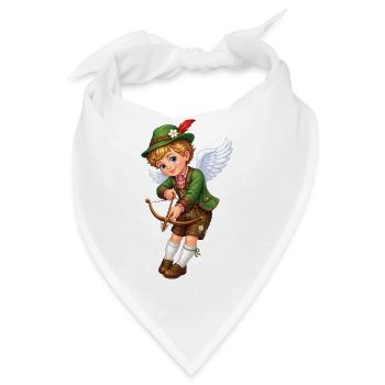 Bayerischer Amor mit Armbrust - Bandana - Weiß - Vorne