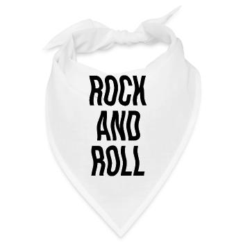 Rock'n'Roll-Musikdesign - Bandana - Weiß - Vorne