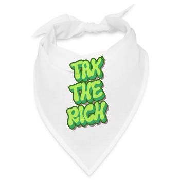 Tax The Rich - Bandana - Weiß - Vorne