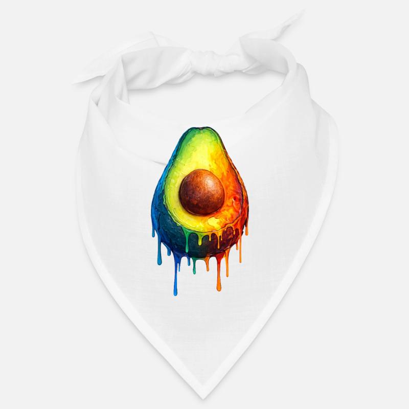 Avocado with a colorful gradient Bandana