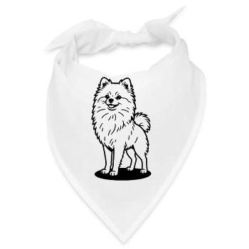 Pommern - Bandana - Weiß - Vorne