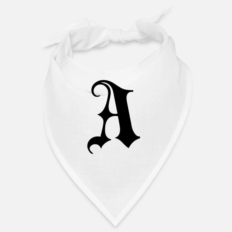 Gothique orné Un monogramme Bandana