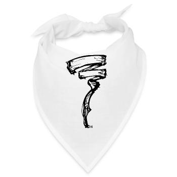 Energetischer Wind - Bandana - Weiß - Vorne