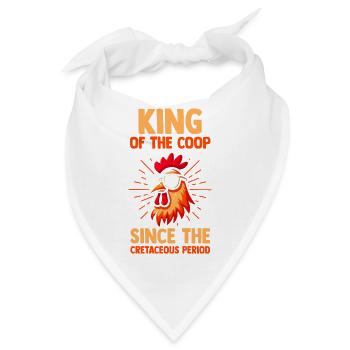 Farmer Rooster Flock Poultry Chicken - Bandana - Weiß - Vorne