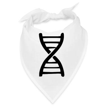 DNA Gen Forschung Geschenk - Bandana - Weiß - Vorne