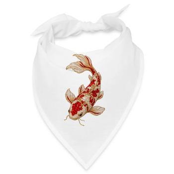 Koi-fische Japanische Koi-fische Koi-karpfen - Bandana - Weiß - Vorne