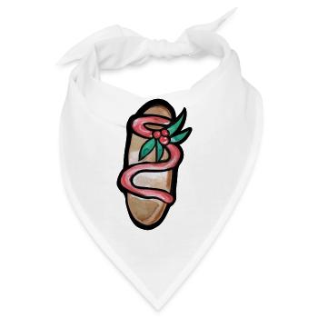 Serpent Bloom Sandale - Bandana - Weiß - Vorne