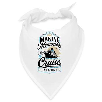 Making Memories One Cruise at a Time - Bandana - Weiß - Vorne