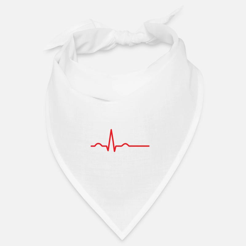 ecg heart beat line qrs complex Bandana