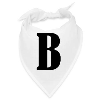 B - Bandana - Weiß - Vorne