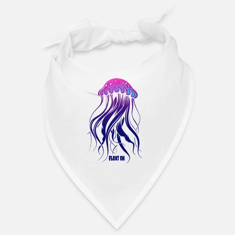 Float on, jellyfish with tentacles, sea creatures Bandana